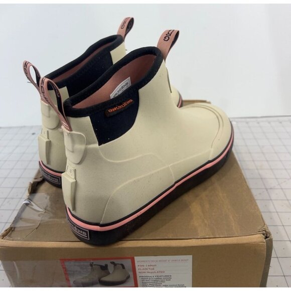 Grundens Women's Deck Boss 6" Ankle Boot Fog 60011 Plain Toe Non-Insulated Sz. 8 - Picture 3 of 6